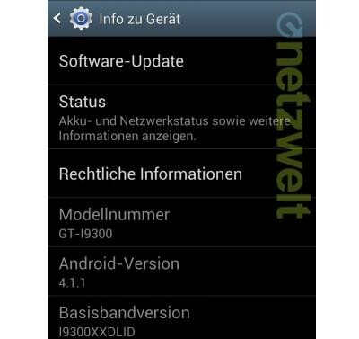 Für das Galaxy S3 ist nun das Jelly Bean-Update verfügbar. (Bild: netzwelt) Für das Galaxy S3 ist nun das Jelly Bean-Update verfügbar. (Bild: netzwelt)