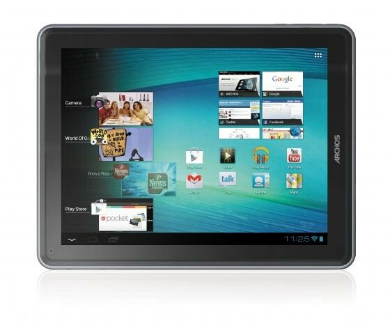Aus gebürstetem Aluminium: Archos 97 carbon (Bild: Archos) Aus gebürstetem Aluminium: Archos 97 carbon (Bild: Archos)