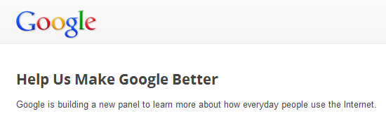 Google startet eine Studie zum Surfverhalten von Nutzern. (Bild: Screenshot) Google startet eine Studie zum Surfverhalten von Nutzern. (Bild: Screenshot)