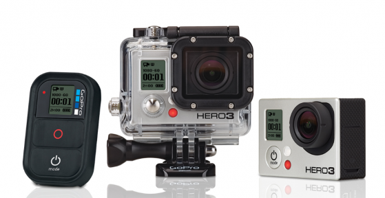 Die GoPro Hero 3 ist leichter und kleiner als ihre Vorgänger. (Bild: GoPro) Die GoPro Hero 3 ist leichter und kleiner als ihre Vorgänger. (Bild: GoPro)