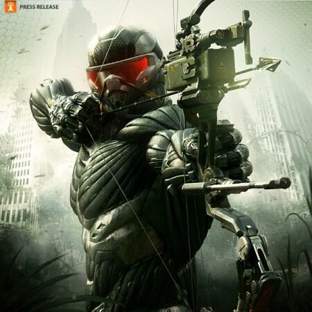 Mit einem Hightech-Bogen und einem weiterentwickelten Nanosuit sind Spieler bei Crysis 3 ausgerüstet. (Bild: Crytek) Mit einem Hightech-Bogen und einem weiterentwickelten Nanosuit sind Spieler bei Crysis 3 ausgerüstet. (Bild: Crytek)