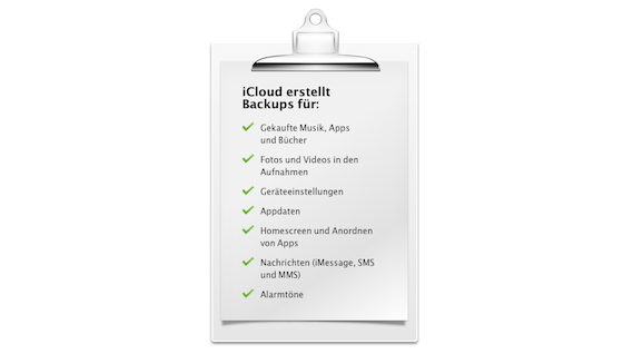 Mit iCloud erstellen Sie kabellos Sicherungen Ihrer iOS-Geräte. (Bild: Screenshot Apple.com) Mit iCloud erstellen Sie kabellos Sicherungen Ihrer iOS-Geräte. (Bild: Screenshot Apple.com)