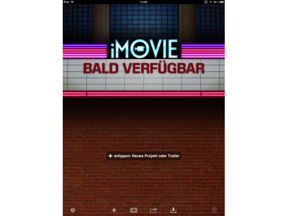 Mit iMovie können Filme oder Trailer erstellt werden. (Bild: Screenshot iMovie) Mit iMovie können Filme oder Trailer erstellt werden. (Bild: Screenshot iMovie)