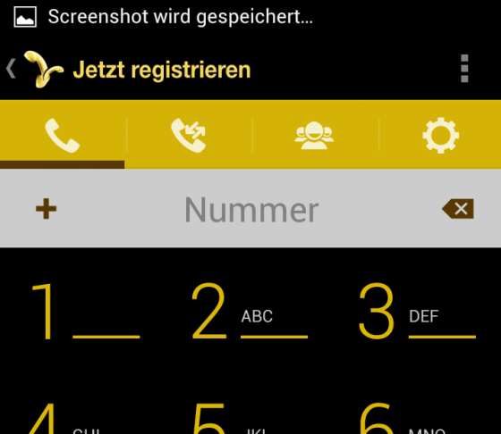 Das Interface von twumber ist wie zum normalen Telefonieren aufgebaut. Das Interface von twumber ist wie zum normalen Telefonieren aufgebaut.