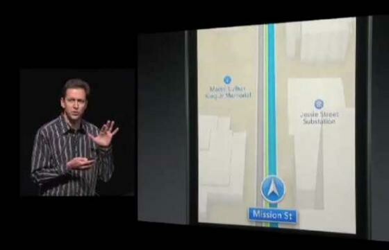 iOS-Chef Scott Forstall stellt die Karten-App des neuesten mobilen Betriebssystems von Apple auf der Keynote im September vor. Wegen Fehler in der Software muss der Manager das Unternehmen verlassen. (Bild: Apple) iOS-Chef Scott Forstall stellt die Karten-App des neuesten mobilen Betriebssystems von Apple auf der Keynote im September vor. Wegen Fehler in der Software muss der Manager das Unternehmen verlassen. (Bild: Apple)