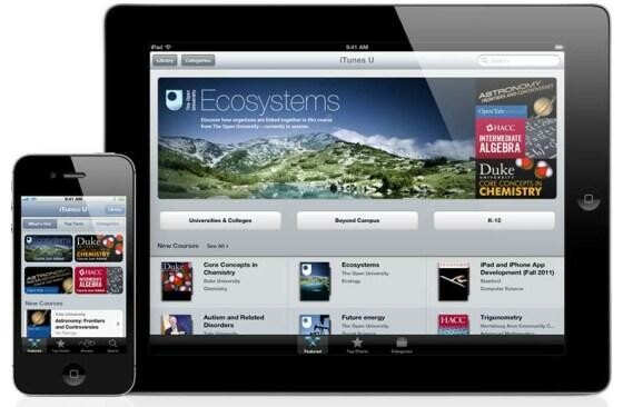 Für iPad, iPhone und iPod touch steht iTunes U ab sofort als App zur Verfügung. (Bild: Apple) Für iPad, iPhone und iPod touch steht iTunes U ab sofort als App zur Verfügung. (Bild: Apple)