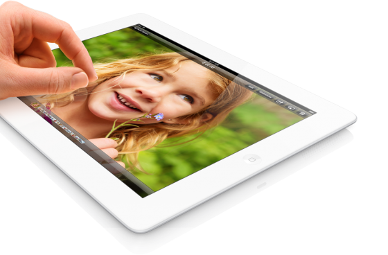 Das iPad in der vierten generation unterscheidet sic häußerlich nicht von seinem Vorgänger. (Bild: apple.com) Das iPad in der vierten generation unterscheidet sic häußerlich nicht von seinem Vorgänger. (Bild: apple.com)