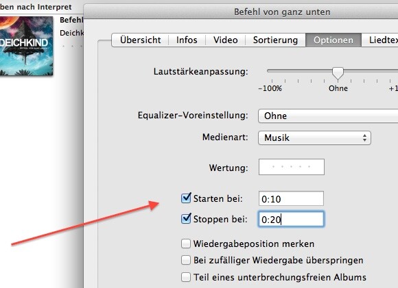 iTunes kann nur wenige Sekunden eines Lieds als Klingelton verwenden. (Bild: netzwelt) iTunes kann nur wenige Sekunden eines Lieds als Klingelton verwenden. (Bild: netzwelt)