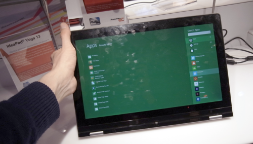 Das Lenovo IdeaPad Yoga ist ein Ultrabook, dass sich auch als Tablet nutzen lässt. (Bild: netzwelt) Das Lenovo IdeaPad Yoga ist ein Ultrabook, dass sich auch als Tablet nutzen lässt. (Bild: netzwelt)