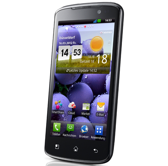 Das LG Optimus True HD LTE wird ab Mitte Mai in Deutschland erhältlich sein. (Bild: LG) Das LG Optimus True HD LTE wird ab Mitte Mai in Deutschland erhältlich sein. (Bild: LG)