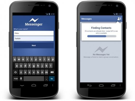 Der Messenger kann jetzt auch ohne Facebook-Account genutzt werden. (Bild: Facebook) Der Messenger kann jetzt auch ohne Facebook-Account genutzt werden. (Bild: Facebook)