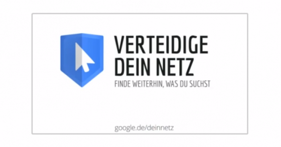Unter dem Motto "Verteidige Dein Netz" macht Google auf das Leistungsschutzrecht aufmerksam. (Bild: Screenshot YouTube/Google) Unter dem Motto "Verteidige Dein Netz" macht Google auf das Leistungsschutzrecht aufmerksam. (Bild: Screenshot YouTube/Google)