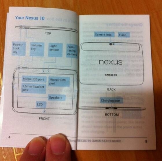 Im Netz ist ein mutmaßliches Nexus 10-Handbuch aufgetaucht. (Bild: Seeko.co.kr) Im Netz ist ein mutmaßliches Nexus 10-Handbuch aufgetaucht. (Bild: Seeko.co.kr)