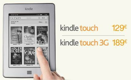 Das neue Kindle Touch von Amazon ist in zwei Ausführungen erhältlich: mit und ohne 3G. (Bild: Screenshot Amazon) Das neue Kindle Touch von Amazon ist in zwei Ausführungen erhältlich: mit und ohne 3G. (Bild: Screenshot Amazon)