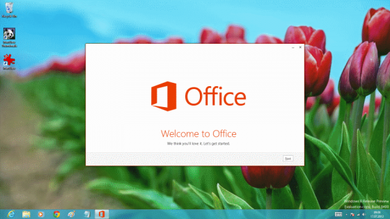 Das neue Office startet auf einem Windows 8-Rechner. (Bild: Screenshot) Das neue Office startet auf einem Windows 8-Rechner. (Bild: Screenshot)