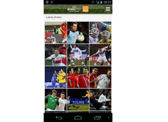 Die offizielle UEFA EURO 2012 App bietet Fotos und vieles mehr. (Bild: play.google.com) Die offizielle UEFA EURO 2012 App bietet Fotos und vieles mehr. (Bild: play.google.com)