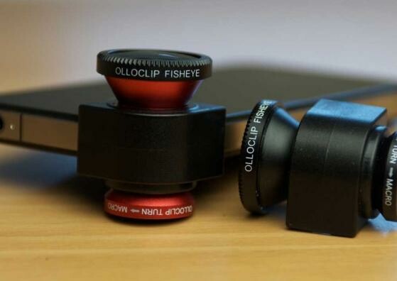 Olloclip: Fisheye-, Makro- und Weitwinkel-Objektiv in einem Set. (Bild: Olloclip) Olloclip: Fisheye-, Makro- und Weitwinkel-Objektiv in einem Set. (Bild: Olloclip)