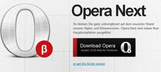 Opera 12.0 Beta ist laut Anbieter smarter und schneller. (Bild: Screenshot de.opera.com) Opera 12.0 Beta ist laut Anbieter smarter und schneller. (Bild: Screenshot de.opera.com)