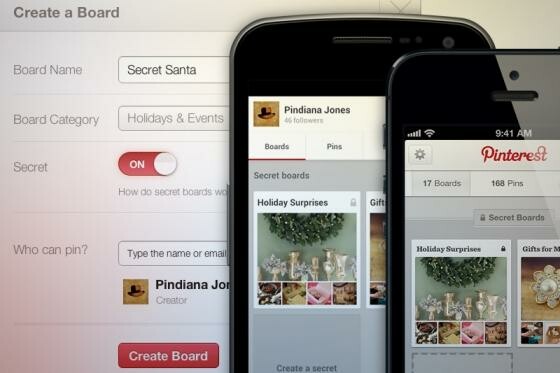 In Pinterest lassen sich nun geheime Pinnwände erstellen. (Bild: Pinterest) In Pinterest lassen sich nun geheime Pinnwände erstellen. (Bild: Pinterest)