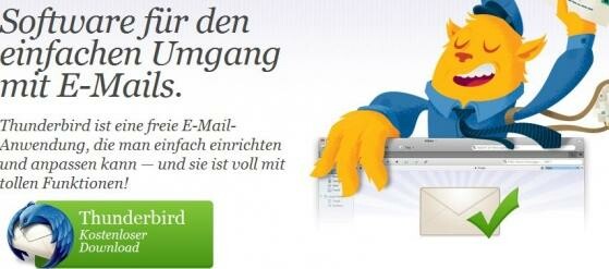 Mit dem Programm Mozilla Thunderbird lassen sich Emails mit hohem Sicherheitsanspruch verwalten. (Bild: Screenshot Mozilla) Mit dem Programm Mozilla Thunderbird lassen sich Emails mit hohem Sicherheitsanspruch verwalten. (Bild: Screenshot Mozilla)