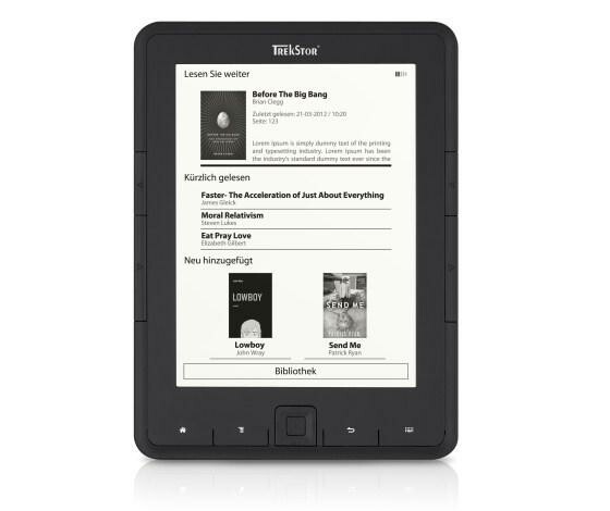 Pyrus nennt sich der neue E-Book-Reader von TrekStor. (Bild: TrekStor) Pyrus nennt sich der neue E-Book-Reader von TrekStor. (Bild: TrekStor)