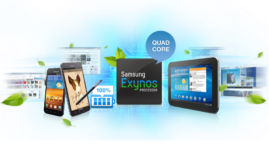 Samsung hat den Exynos 4 Quad vorgestellt und bestätigt, dass der Chip im Galaxy S3 zum Einsatz kommt. (Bild: Samsung) Samsung hat den Exynos 4 Quad vorgestellt und bestätigt, dass der Chip im Galaxy S3 zum Einsatz kommt. (Bild: Samsung)