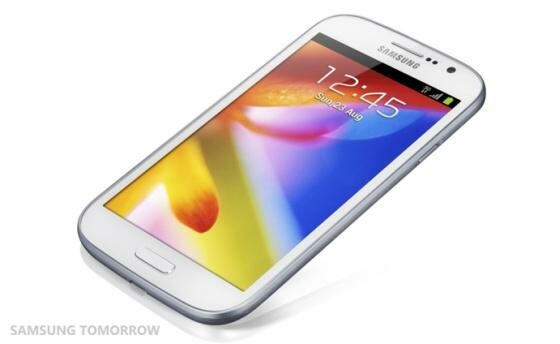 Samsung präsentiert das 5-Zoll-Smartphone Galaxy Grand. (Bild: Samsung) Samsung präsentiert das 5-Zoll-Smartphone Galaxy Grand. (Bild: Samsung)