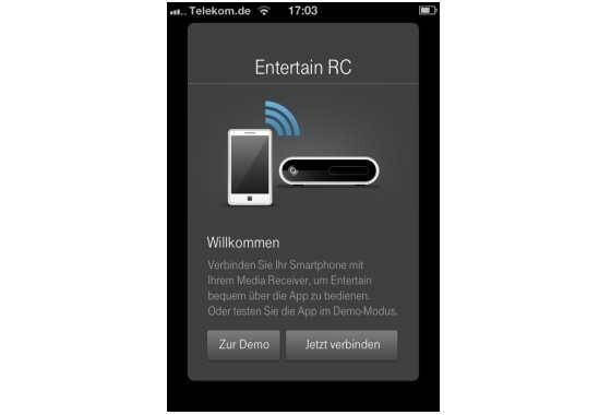 Sendersteuerung per Stimme: die Entertain Remote Control-App der Telekom. (Bild: Screenshot) Sendersteuerung per Stimme: die Entertain Remote Control-App der Telekom. (Bild: Screenshot)