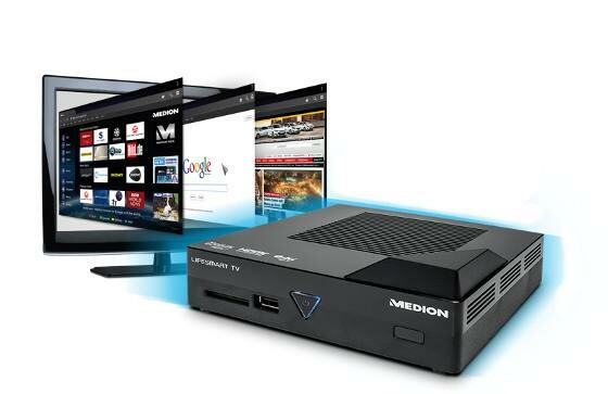 Die Set-Top-Box verwandelt jeden Fernseher in einen Smart-TV (Bild: medion) Die Set-Top-Box verwandelt jeden Fernseher in einen Smart-TV (Bild: medion)