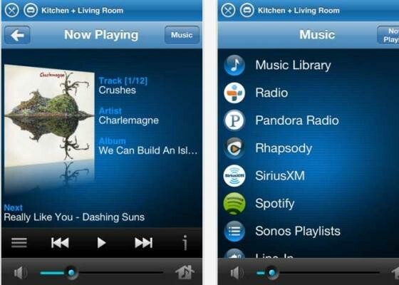 Die Sonos Controller-App gibt es jetzt mit einer ArPlay-ähnlichen Funktion. (Bild: Screenshot) Die Sonos Controller-App gibt es jetzt mit einer ArPlay-ähnlichen Funktion. (Bild: Screenshot)