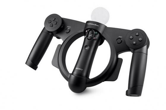 Sony präsentiert auf der E3 das Move Racing Wheel. (Bild: PlayStation.Blog) Sony präsentiert auf der E3 das Move Racing Wheel. (Bild: PlayStation.Blog)