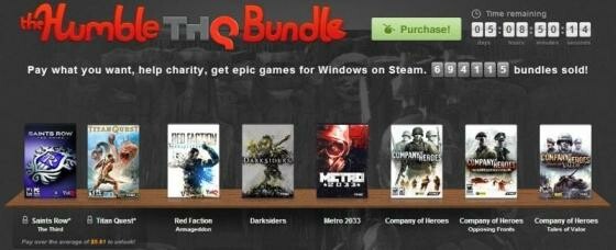 Sparfüchse sollten sich beeilen, nur noch fünf Tage ist das THQ-Paket erhältlich. (Bild: HumbleBundle.com) Sparfüchse sollten sich beeilen, nur noch fünf Tage ist das THQ-Paket erhältlich. (Bild: HumbleBundle.com)