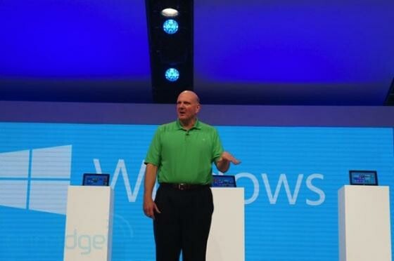 Steve Ballmer auf der BUILD Konferenz 2012 (Bild: engadget.com) Steve Ballmer auf der BUILD Konferenz 2012 (Bild: engadget.com)