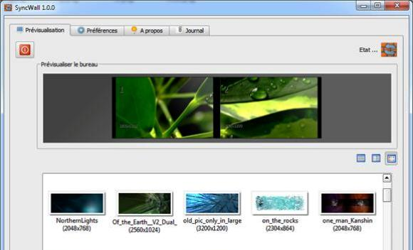 SyncWall gleicht den Hintergrund mehrere PCs ab. (Bild: Hersteller/Screenshot) SyncWall gleicht den Hintergrund mehrere PCs ab. (Bild: Hersteller/Screenshot)
