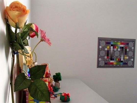 Testbild und Testkarte im netzwelt-Fotostudio. Testbild und Testkarte im netzwelt-Fotostudio.