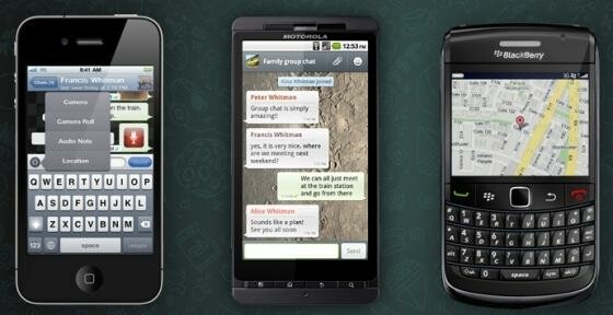 Viele frühere SMS-Nutzer verwenden nun WhatsApp, um ihre Freunde zu kontaktieren. (Bild: Screenshot/Whats App) Viele frühere SMS-Nutzer verwenden nun WhatsApp, um ihre Freunde zu kontaktieren. (Bild: Screenshot/Whats App)