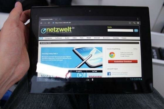 Das Xperia Tablet S wurde kurz nach dem Verkaufsstart wieder aus dem Verkauf gezogen. (Bild: netzwelt) Das Xperia Tablet S wurde kurz nach dem Verkaufsstart wieder aus dem Verkauf gezogen. (Bild: netzwelt)