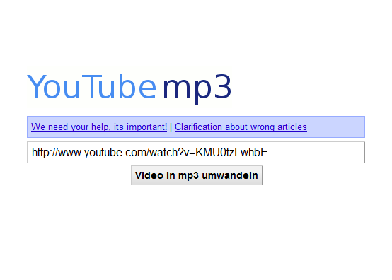 YouTube-mp3.org drohen rechtliche Konsequenzen von YouTube. (Bild ...