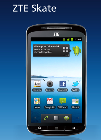 Das ZTE Skate ist ab sofort bei O2 erhältlich. (Bild: Screenshot) Das ZTE Skate ist ab sofort bei O2 erhältlich. (Bild: Screenshot)