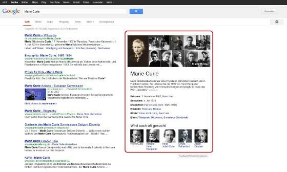 Die Zusammenfassungen sind Bestandteil der neuen Suchtechnik. (Bild: Google) Die Zusammenfassungen sind Bestandteil der neuen Suchtechnik. (Bild: Google)