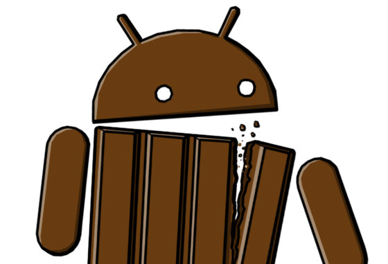 Das Android-Männchen im KitKat-Look. (Bild: netzwelt) Das Android-Männchen im KitKat-Look. (Bild: netzwelt)
