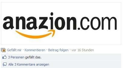 Ein Beitrag auf Facebook bringt Amazon mit der Neo-Nazi-Szene in Verbindung. (Bild: Screenshot facebook.com) Ein Beitrag auf Facebook bringt Amazon mit der Neo-Nazi-Szene in Verbindung. (Bild: Screenshot facebook.com)