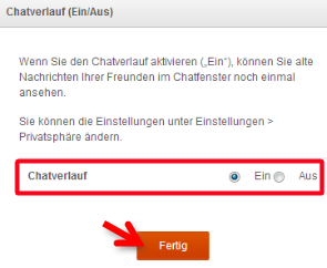 Bild 3.1: Ältere Chat-Verläufe synchronisieren. (Bild: Screenshot) Bild 3.1: Ältere Chat-Verläufe synchronisieren. (Bild: Screenshot)