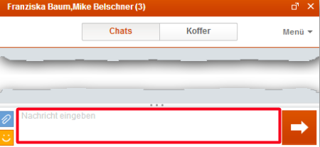 Bild 9: Chatfenster mit ausgewählten Kontakten. (Bild: Screenshot) Bild 9: Chatfenster mit ausgewählten Kontakten. (Bild: Screenshot)