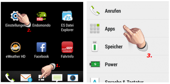 Bild4: App-Einstellungen auf dem Smartphone öffnen. (Bild: Screenshot) Bild4: App-Einstellungen auf dem Smartphone öffnen. (Bild: Screenshot)