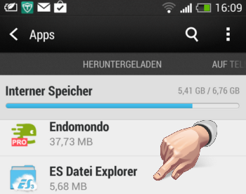 Bild5: Android-App mit der fehlerhaften Einstellung aufrufen. (Bild: Screenshot) Bild5: Android-App mit der fehlerhaften Einstellung aufrufen. (Bild: Screenshot)