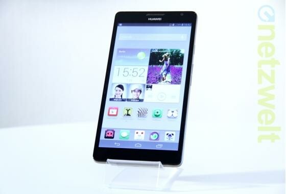 Der Bildschirm des Huawei Ascend Mate misst in der Diagonalen 6,1 Zoll. (Bild: netzwelt) Der Bildschirm des Huawei Ascend Mate misst in der Diagonalen 6,1 Zoll. (Bild: netzwelt)