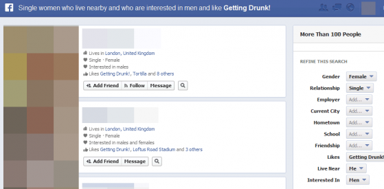 Der Blogger Tom Scott führte einige interessante Experimente mit Graph Search durch. (Bild: Tom Scott/actualfacebookgraphsearches.tumblr.com) Der Blogger Tom Scott führte einige interessante Experimente mit Graph Search durch. (Bild: Tom Scott/actualfacebookgraphsearches.tumblr.com)