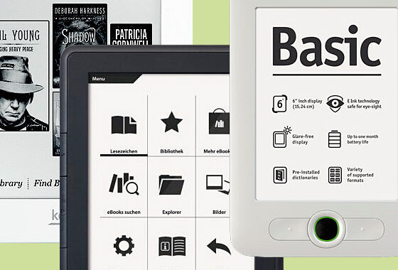 Drei günstige E-Reader stellen sich dem netzwelt-Vergleichstest. (Montage: netzwelt) Drei günstige E-Reader stellen sich dem netzwelt-Vergleichstest. (Montage: netzwelt)