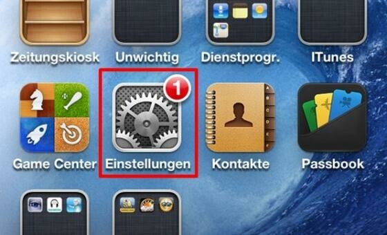 Einstellungen (Bild: iOS // Apple) Einstellungen (Bild: iOS // Apple)
